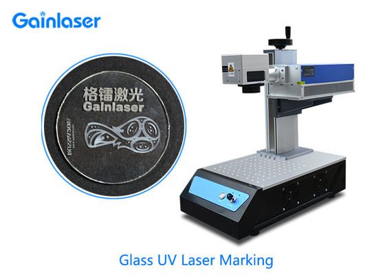 máquina de la marca del laser de cristal de 5Watt 0.15m m para el código de barras