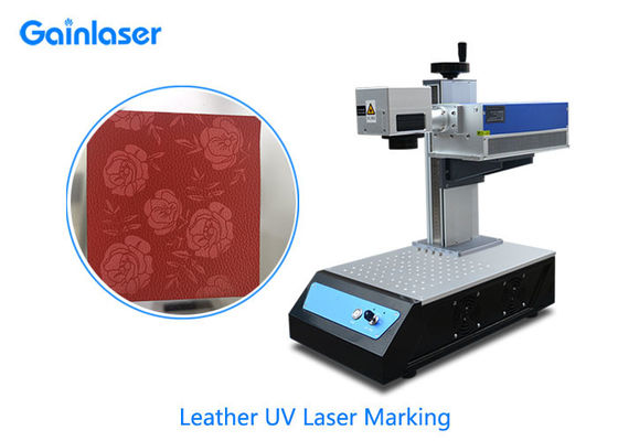 máquina de cuero de la marca del laser de 3W 355nm para el plástico